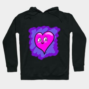 Cute Little Happy Pink Heart Hoodie